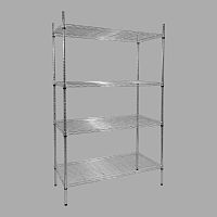 STS.070.CH(1836) Стеллаж сетчатый (450*900*1800 мм, 4 полки)