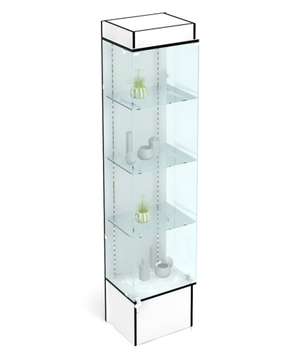 В-801 витрина стеклянная 2000х500х400