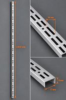 101A4* Vertikal Профиль перфорированный широкий с 2-мя ячейками L=2400 мм