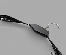 SHL010 Color Вешалка с виниловыми плечиками и с деревянной вставкой