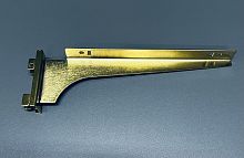 MG-SL7103-SX-300 Кронштейн золотистый под полку левый с двойным зацепом L=300 мм