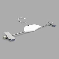 SHL030 Color Вешалка с зажимами для брюк и юбок с деревянной вставкой