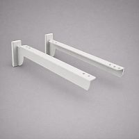 MW-SL7103-SX.L-300(2253) Кронштейн Белый под полку левый с двойным зацепом L=300 мм 