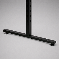 MB-3878 Опора Т-обр. двухсторонняя черная для стойки Bazis 38х38 мм