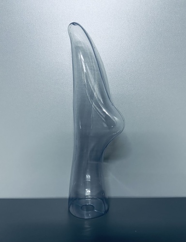 H-302 Манекен ноги женской для носков, пластик прозрачный H-36 см H-302 Манекен ноги женской для носков, пластик прозрачный H-36 см