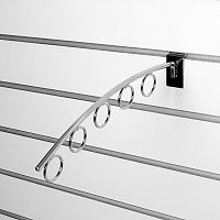 A148-350 Кронштейн наклонный с 5-ю кольцами, d=8мм, длина 350мм