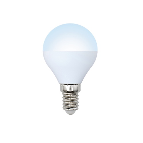 LED-G45-6W/NW/E14/FR/O Лампа светодиодная .Форма "шар",матовая колба.Материал пластик.Цвет свечения 