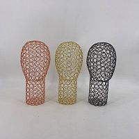 8G Манекен головы металлический для головных уборов на высокой шее