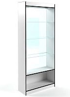 В-6-С Витрина торговая с стекляными полками без дверей задняя стенка Стекло