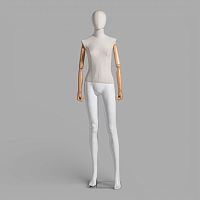 JWP-1FNA Манекен женский с тканевым торсом и деревянными руками