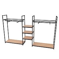 КД-1706 Стеллаж для одежды и аксессуаров в стиле Loft
