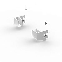 Держатель прямоугольной трубы торцевой для системы Vertikal B-301 MD6 H2/H1