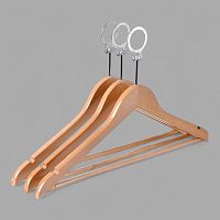 АВ-30 Вешалка антивандальная с перекладиной цвет натуральный 