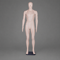 M1RU-Face Skin(MMn-01) Манекен мужской пластиковый с лицом, рост 1850 мм, 96х68х96 см 
