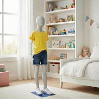 MA-32 Манекен детский матовый с деревянными руками