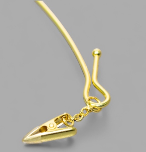 8011 Вешалка бельевая цвет золотой фото 4