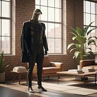 MA-34 Манекен мужской матовый, с головой орла