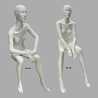 YW Манекен женский сидячий, белый