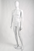 M-2RU.Budget Манекен мужской пластиковый, безликий (бюджетный)