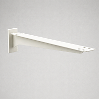 MW-2250/L300(2253) ("Самолёт") Полкодержатель Белый сквозной с двойным зацепом для полок L=300мм