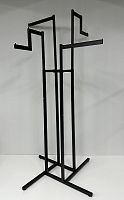 MB.HR4.PR-B/Z-B Вешало черное для демонстрации одежды c 4-мя лучами