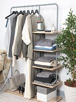 Отрада-5 Вешалка напольная с пятью полками из ЛДСП