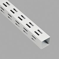 MW-3824 Стойка Белая Bazis 38х38 мм, с 4-х сторонней перфорацией H=2400 mm