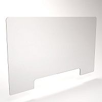 Защитный экран для крепления к столу, с окном, 995х745х4мм DEK-EKW995 