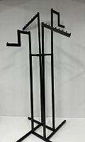 MB.HR4.Z-B/NK-9-B Вешало черное для демонстрации одежды c 4-мя лучами