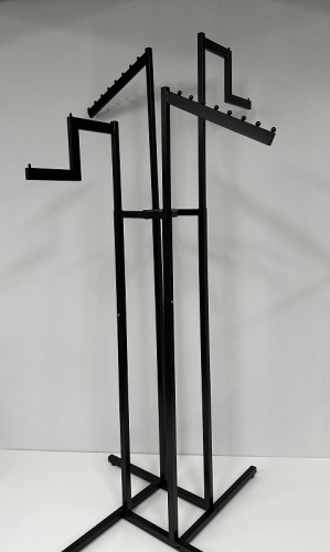 MB.HR4.Z-B/NK-9-B Вешало черное для демонстрации одежды c 4-мя лучами