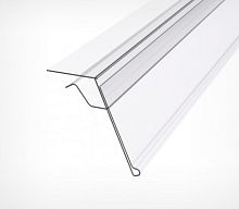 GLS39 Ценникодержатель для крепления на стеклянные полки 