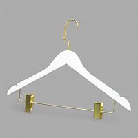 A-66 Вешалка с перекладиной и зажимами для брюк