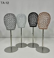 TA-12 Манекен головы металлический (кольца) на подставке