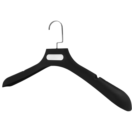 S661(SM-06/117)Вешалка пластиковая для одежды с виниловым напылением и с металл. вставкой L-390 мм