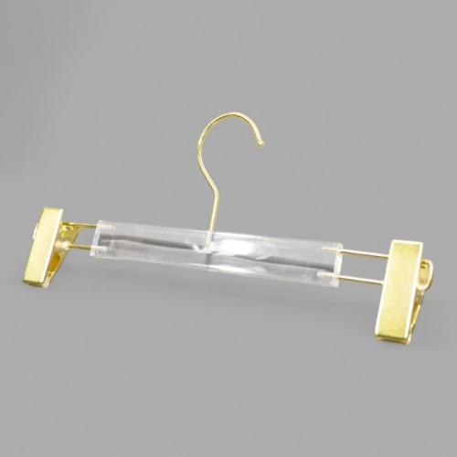 TM-95 Вешалка из оргстекла с зажимами для брюк и юбок L-320 мм фото 2