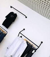 W-MC-600/900/1200 Перекладина "Лофт" пристенная с 2-мя креплениями к плоскости