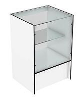 ПР-32-60 Прилавок торговый остекленный узкий