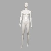 K41+F4 Манекен женский глянцевый с имитацией лица, стекловолокно 190/89/65/93