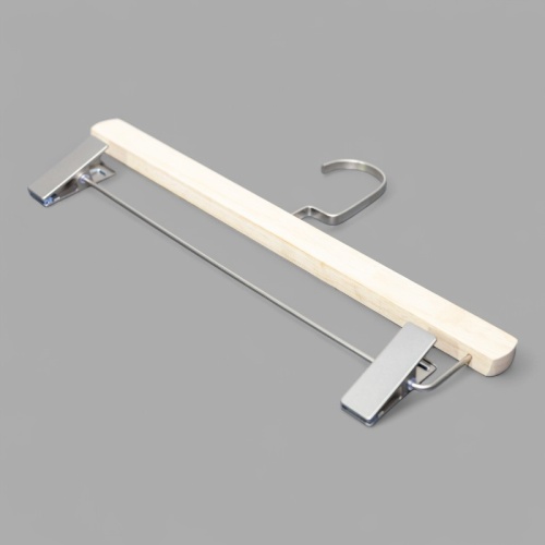 S32 Вешалка деревянная с зажимами для брюк фото 3