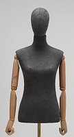TTW-7-13 Торс портновского манекена женский, с головой, шарнирные руки