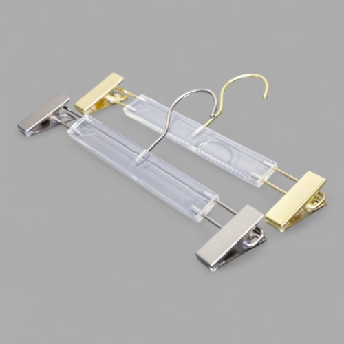 TM-95 Вешалка из оргстекла с зажимами для брюк и юбок L-320 мм фото 4