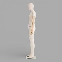 NM-1F Манекен мужской тканевый с деревянными руками