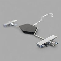 SHL030 Color Вешалка с зажимами для брюк и юбок с деревянной вставкой