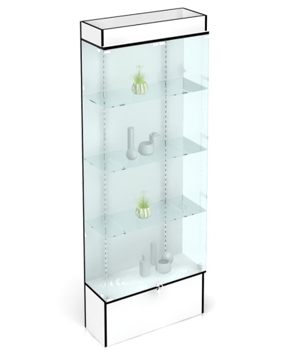 В-802 Витрина с перфорированными стойками, средняя, В-2000, Ш-800, Г-400 мм В-802 Витрина с перфорированными стойками, средняя, В-2000, Ш-800, Г-400 мм