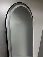 16060-Oval Зеркало напольное с LED подсветкой, два режима освещения, закругленная форма, 1600*600 мм