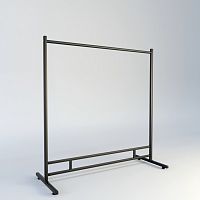 РУ-1200 Вешало для одежды усиленное в стиле Лофт на ножках, с круглой штангой, L-1200 мм