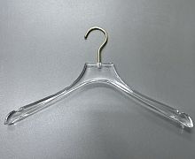 TM-22 Вешалка-плечики для одежды из оргстекла без перекладины L-385 мм